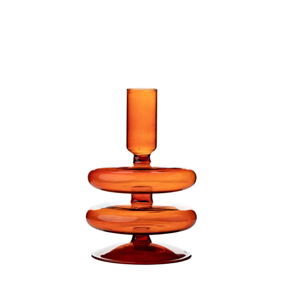 Hestia Glass Candle Holder Terracotta x