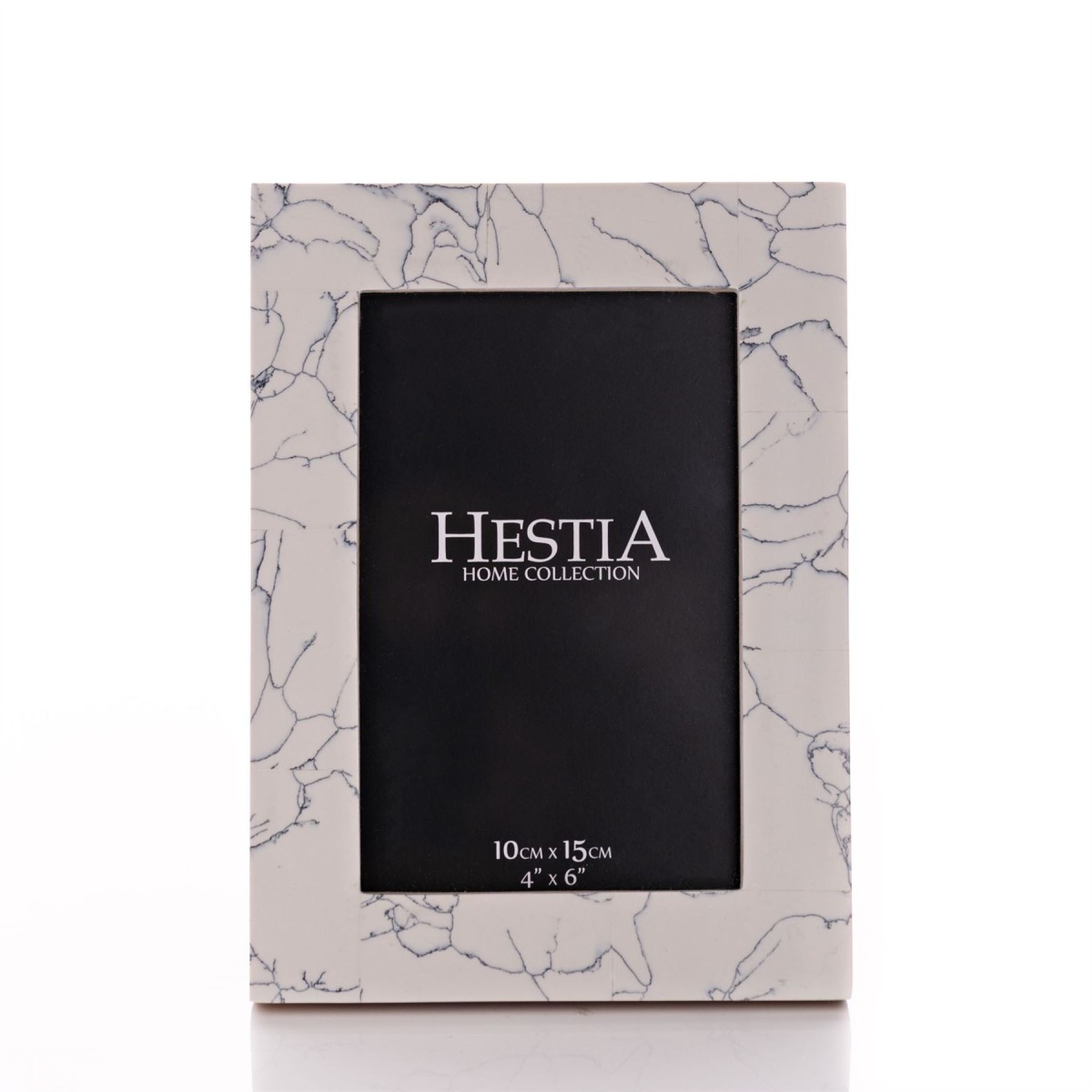 Hestia Black & White Stone Finish Photo Frame " x "