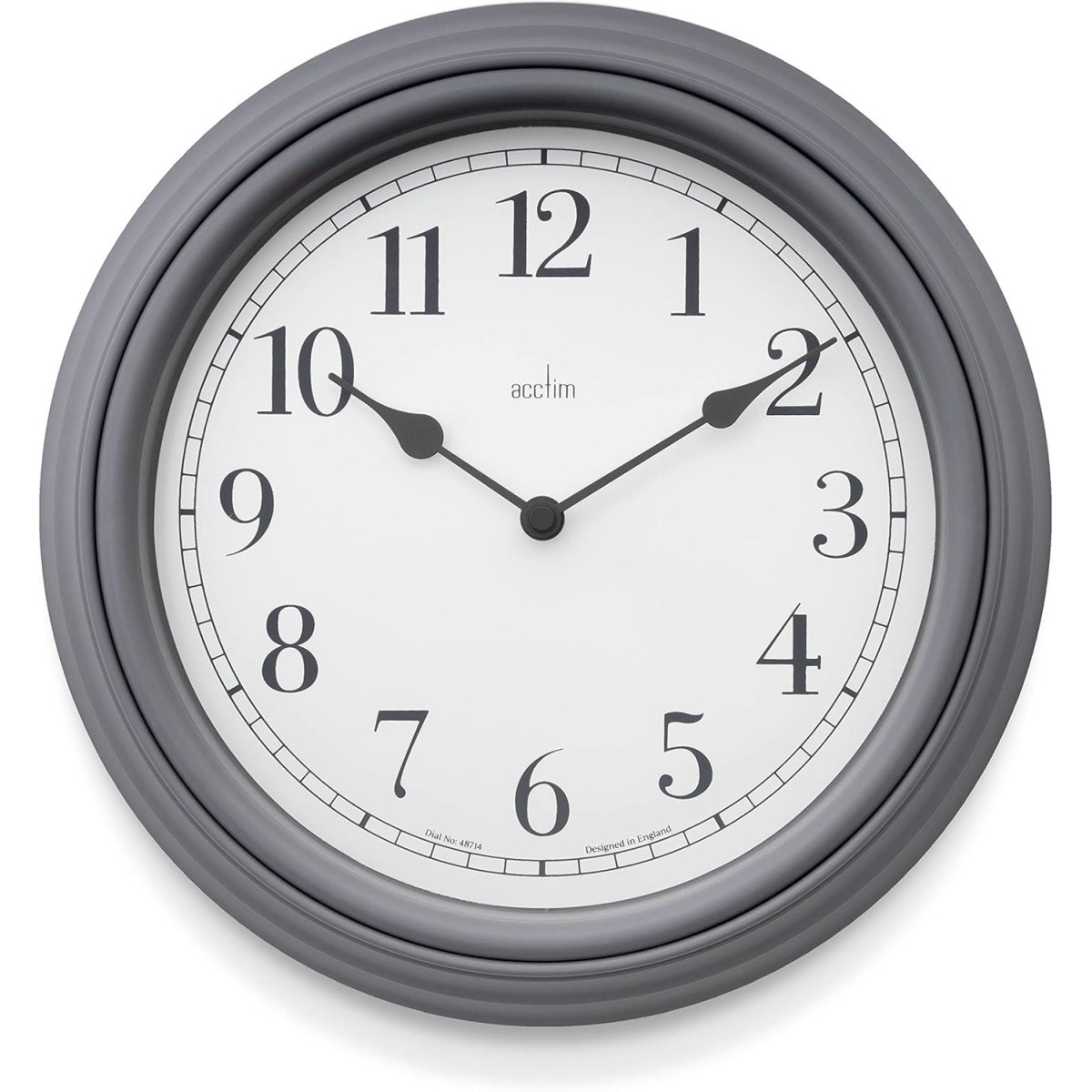 Acctim Devonshire Traditional Quartz Grey Wall Clock