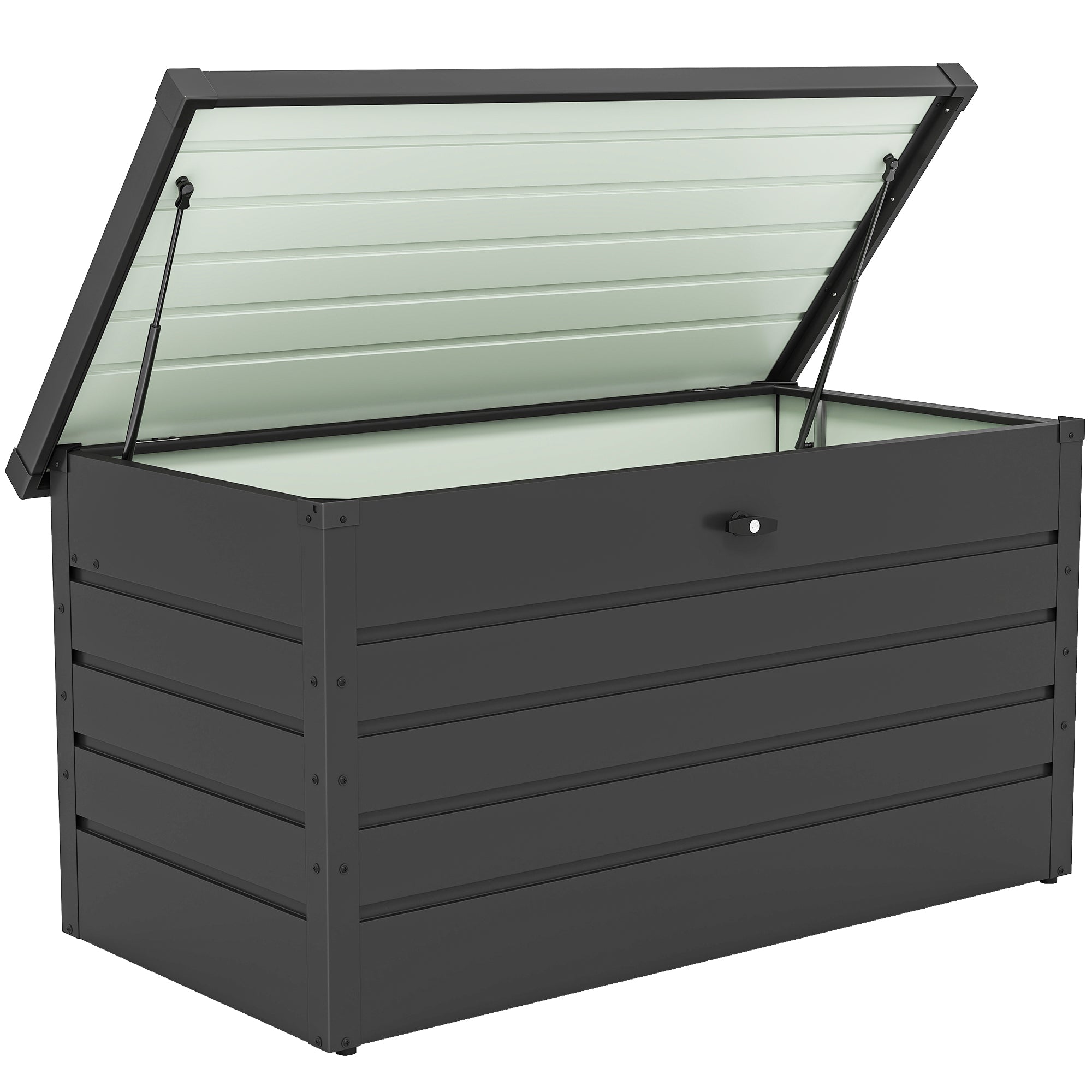 L Galvanised Steel Garden Storage Box