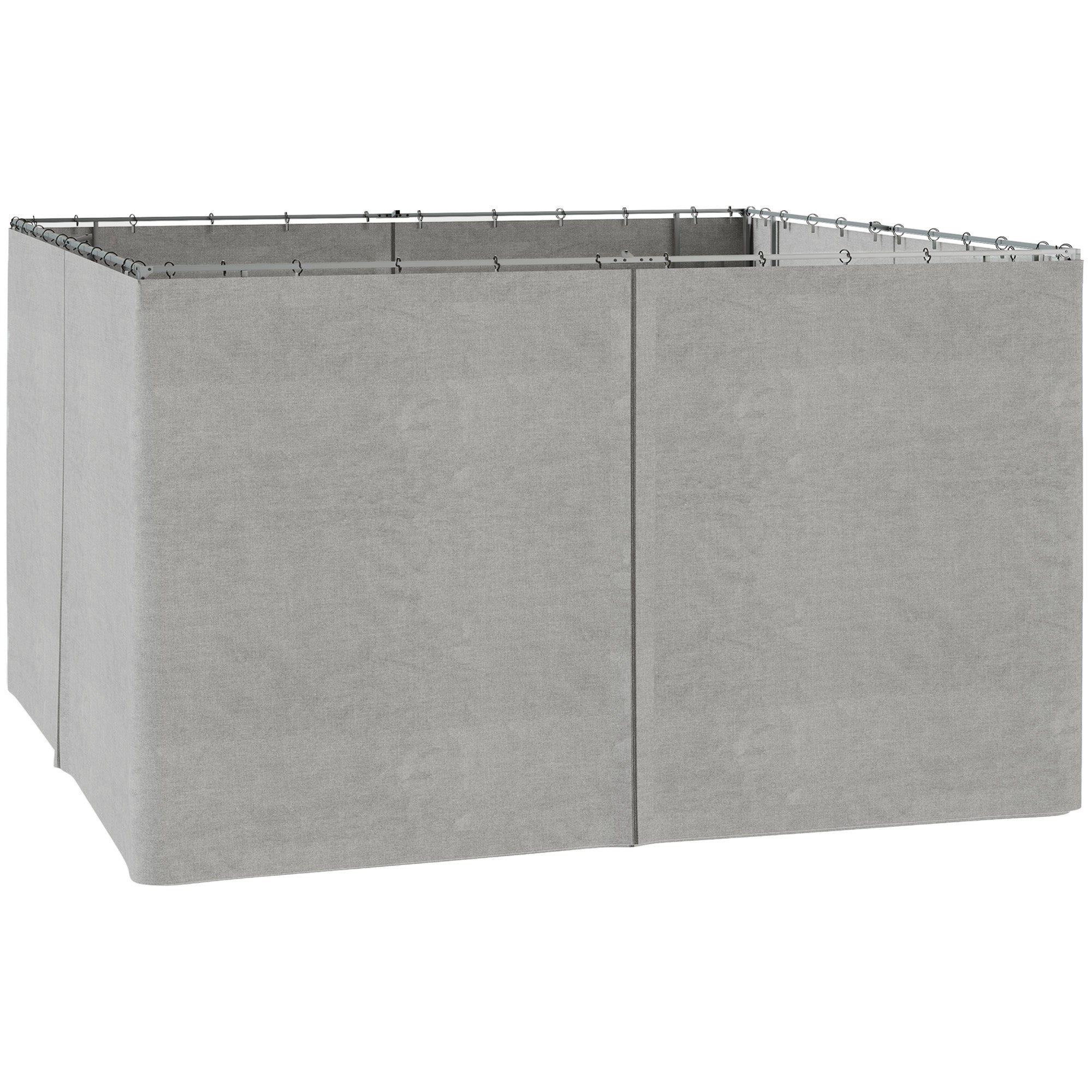 MCL Pack Replacement Gazebo Curtains Privacy Panel for Most x m Gazebo Canopy Pavillion Outdoor Shelter Sidewalls Accessories Light Grey