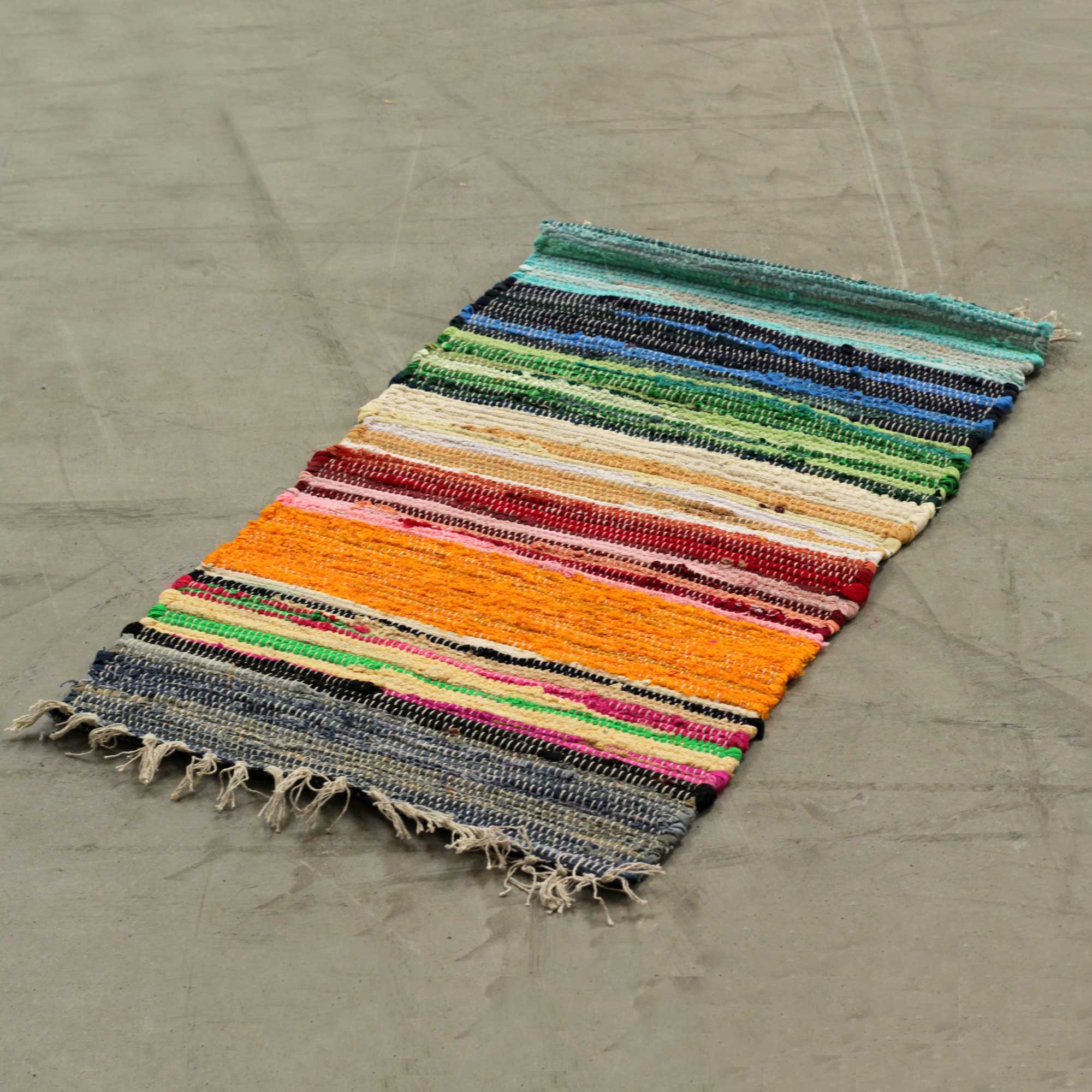 Rag Rug Rainbow Colours x
