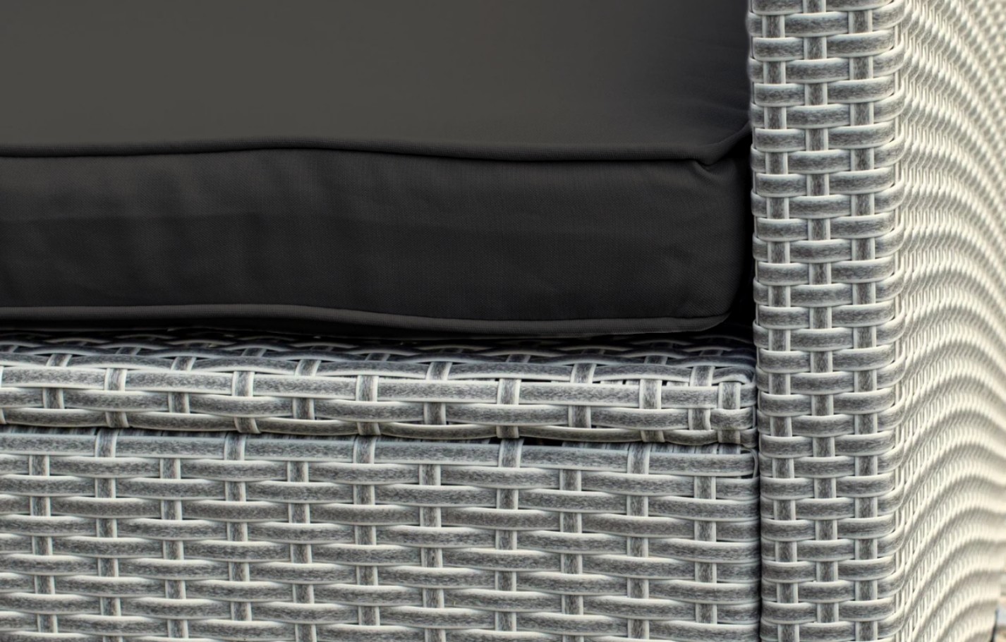 Stockholm Corner Sofa Replacement Cushions & Covers Olefin Fabric - Black Cushions & Covers