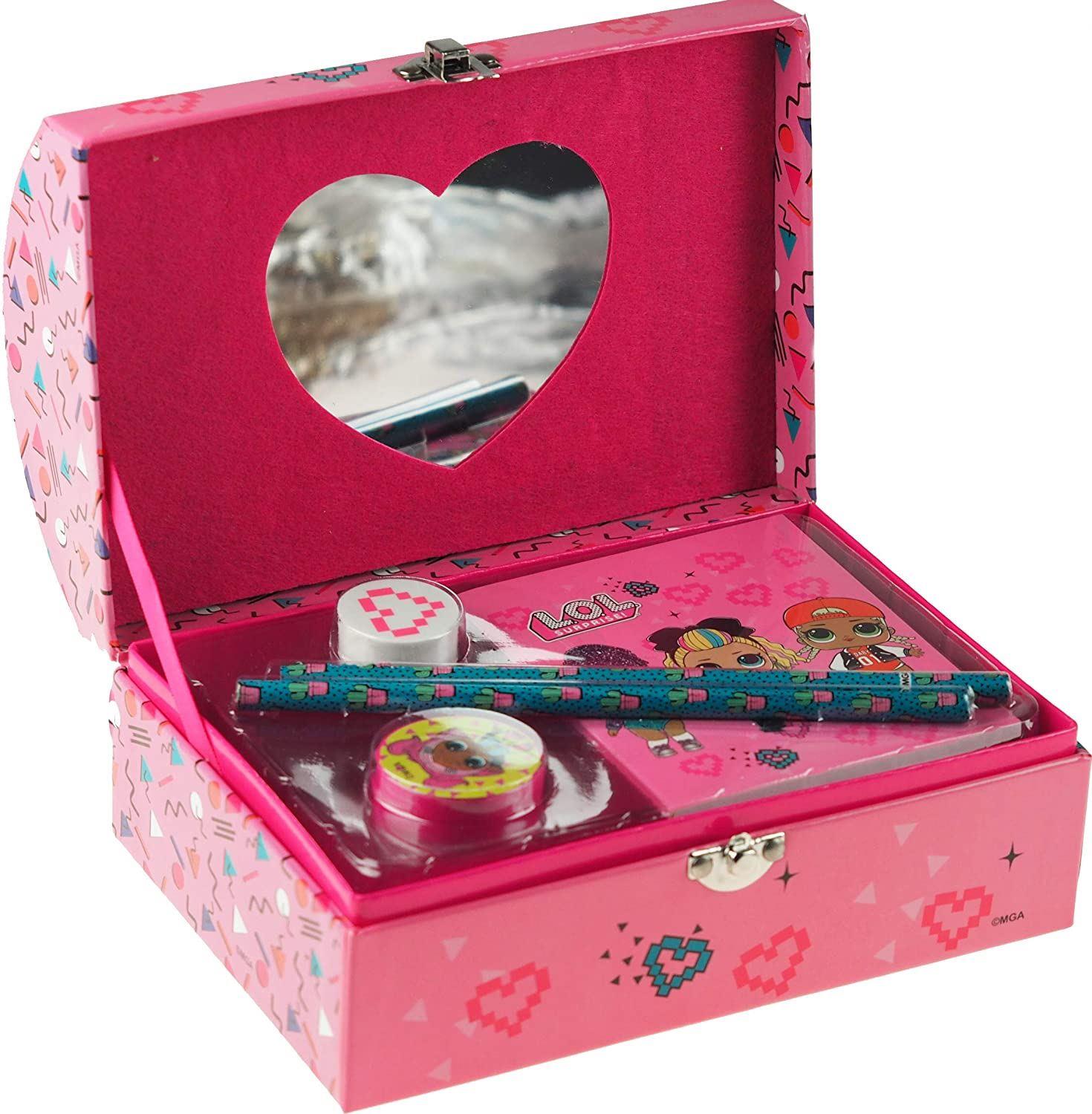 L.O.L. Surprise! Stationery Jewellery Storage Box with Mirror & Accessories