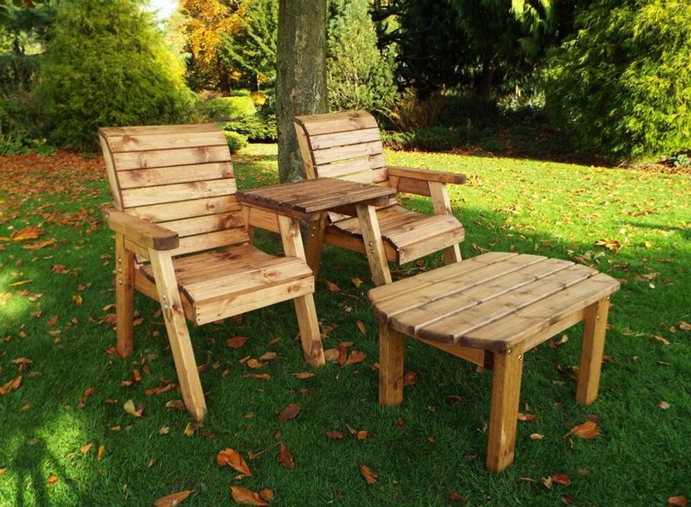 Twin Companion Dining Set - High Quality, Durable, and Stylish Furniture for Perfect Dining Experience - With Burgundy Cushion