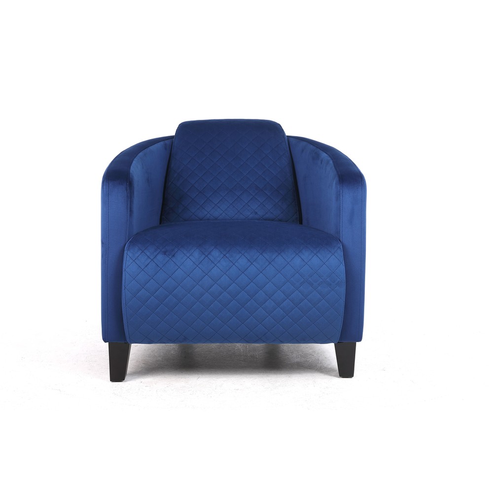 Premium Velvet Armchair - Blue Color, Modern Design, High Quality