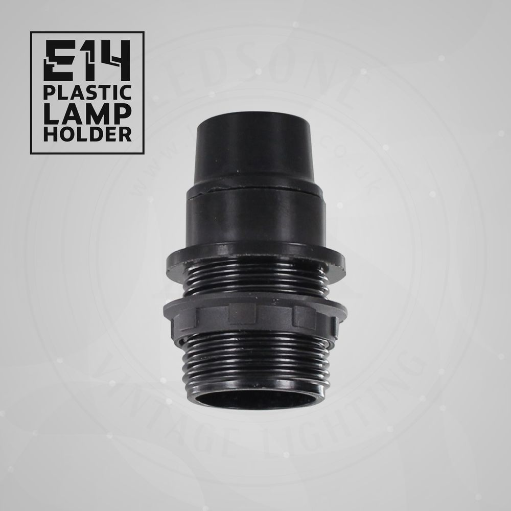 E Bulb Holder Edison Small Screw SES Black Plastic Lamp holder For Table Lamp E Socket