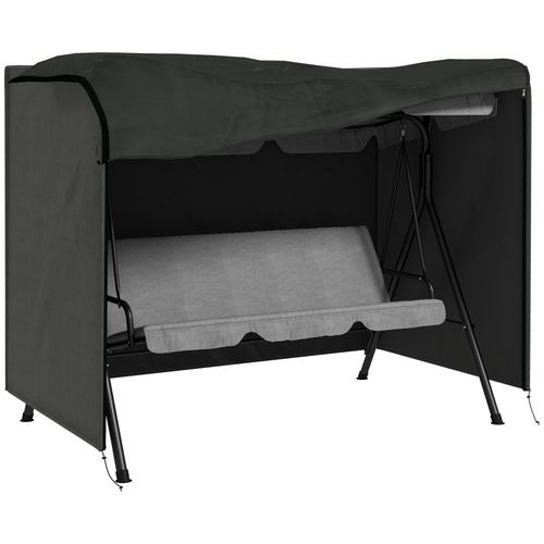 Outsunny Large Outdoor Swing Chair Cover Garden Furniture Protector Grey