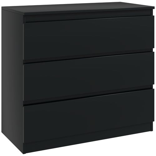 HOMCOM Chest of Drawers, Drawer Storage Cabinet Unit for Bedroom, Black