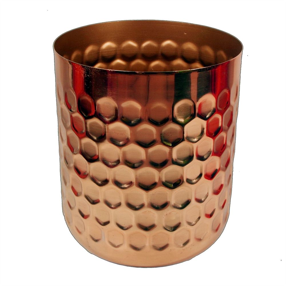 Honeycomb Metal Planter - Copper - x .