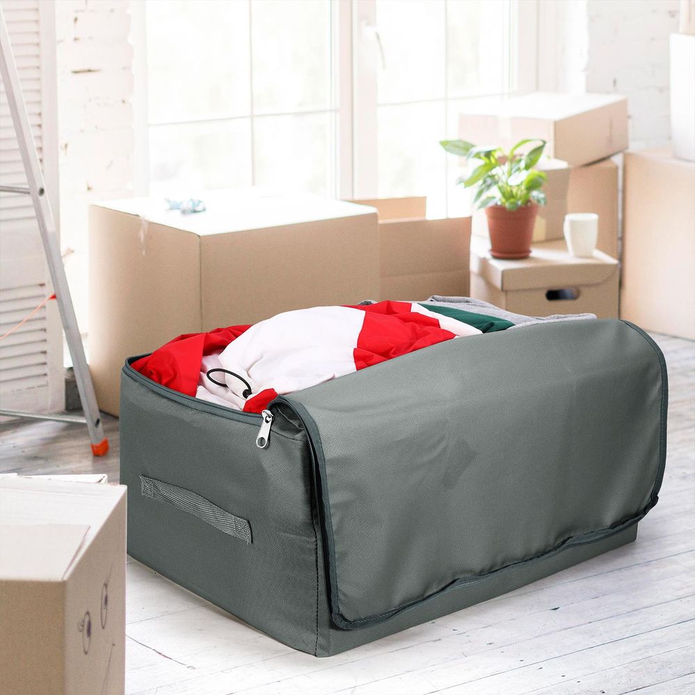 VINSANI STORAGE BAGS - Huge Capacity, Strong & Waterproof - Perfect for Clothing, Toys, and More - Colors, Sizes - pk - lt Dark Grey