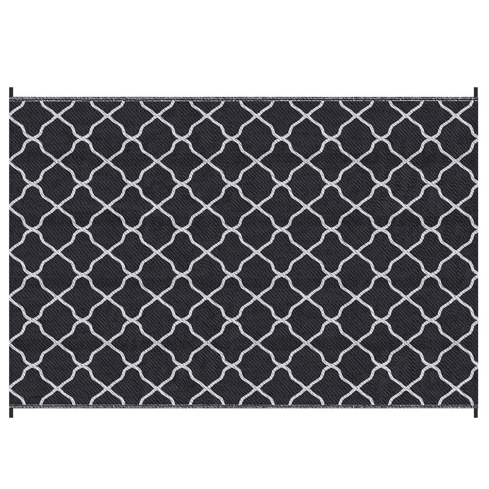Premium x Reversible Waterproof Outdoor Rug w Carry Bag - Ideal for Camping, Picnics, Festivals - Durable & Water-Resistant