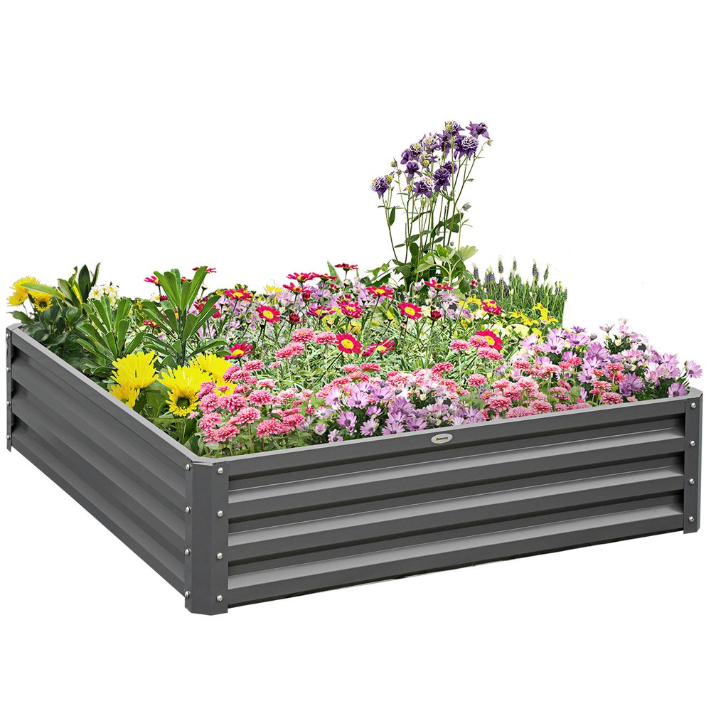 Outsunny Raised Garden Bed - Metal Planter