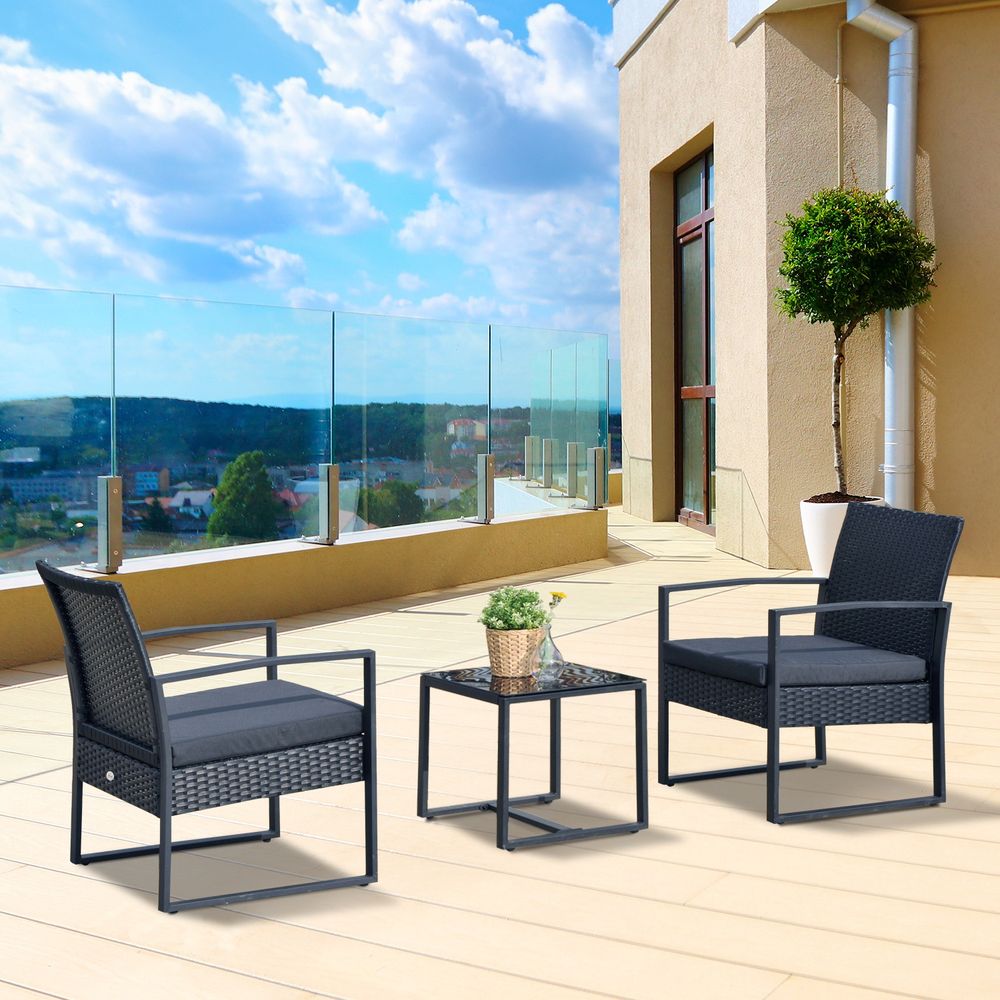 High Quality pc Rattan Dining Set - Weather Resistant Patio Bistro Table & Chairs