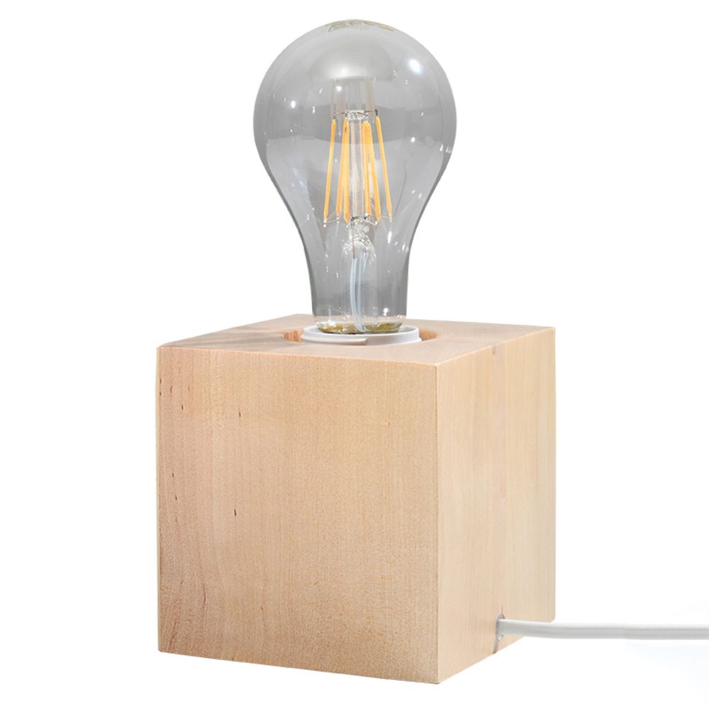 Premium Scandinavian Wooden Desk Lamp - High Quality, Stylish Design, E Socket