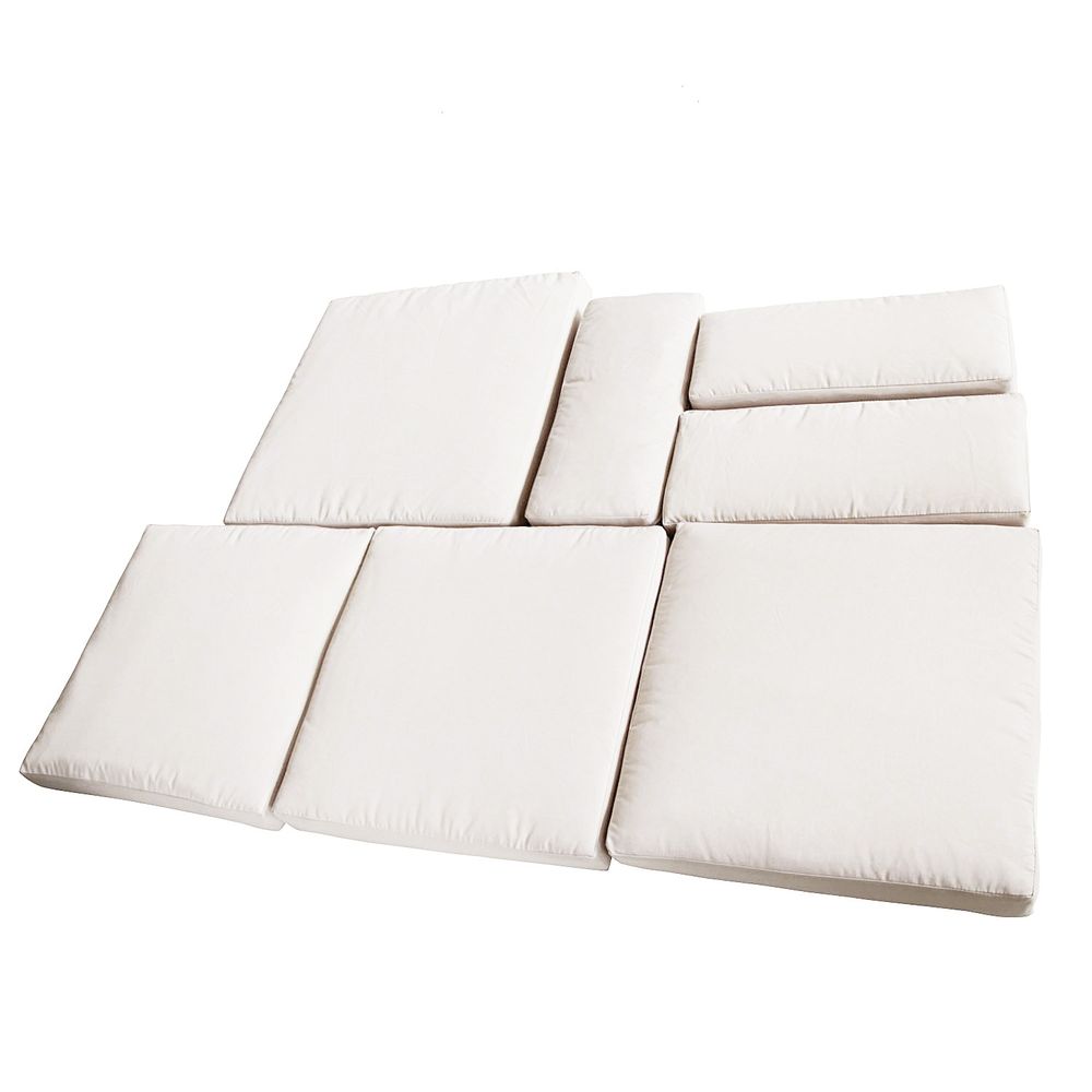 Pc Rattan Wicker Patio Furniture Cushion Cover Set - Durable Zip Fastening - Machine Washable