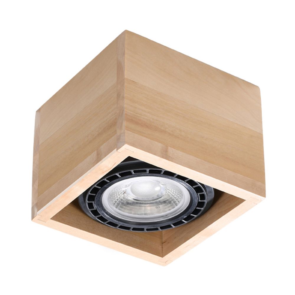 Sleek Wood Ceiling Lamp - Quatro Scandinavian Design