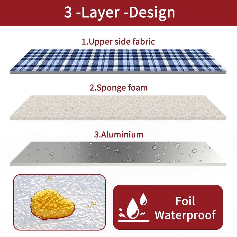Vinsani x Picnic Rug - Durable, Portable, Waterproof - Perfect for Camping, Beach, and Park Trips