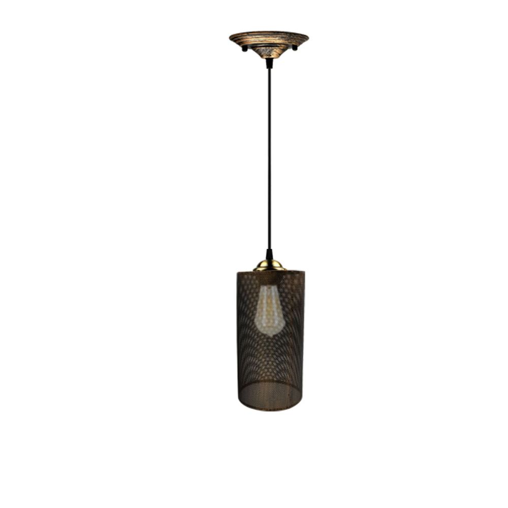 Ceiling Rose Hanging Flush mount Pendant Lamp Shade Light Fitting Lighting Kit - With Bulb Brushed Copper