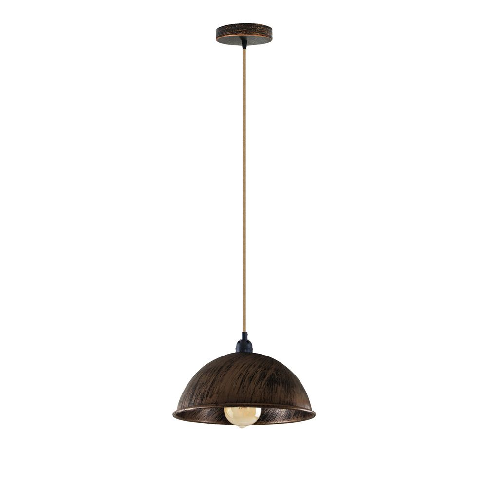 Vintage Industrial Lights Ceiling Chandelier E Pendant Light Lamp Fixture - without bulb Brushed Copper