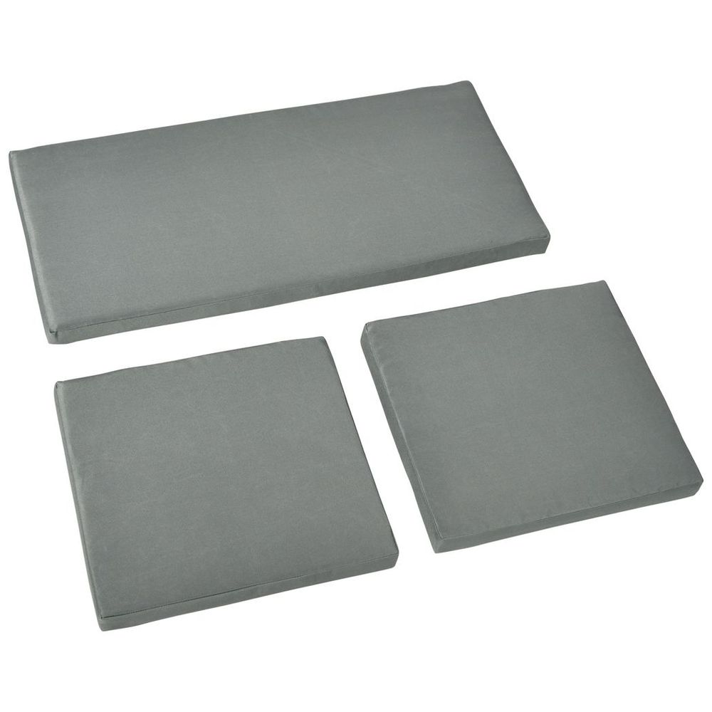 Premium Dark Grey Outdoor Cushion Set - -Piece, High Quality & Fade Resistant - Perfect for Garden Furniture!