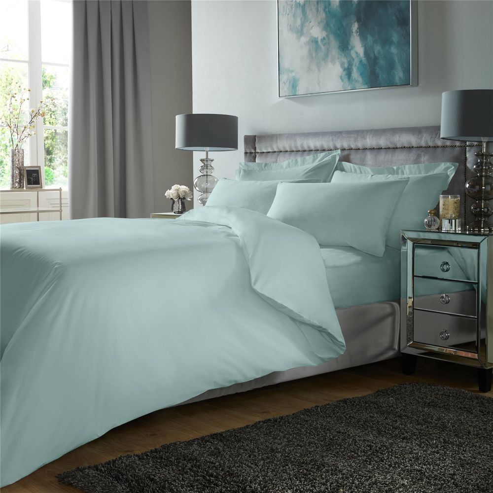 Luxury Egyptian Cotton Plain Duvet Set - TC, Soft, Ironable, Bedding Set with Pillowcases