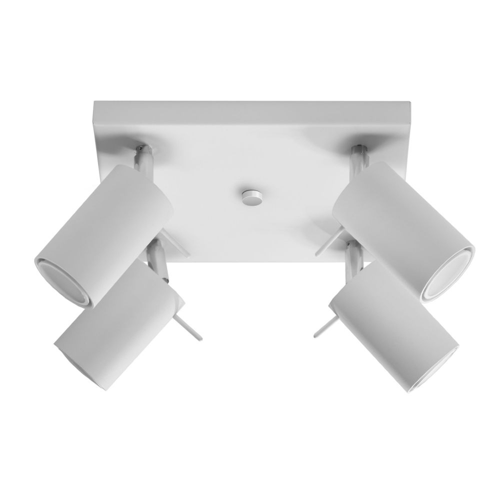 Premium Steel Ring Ceiling Lamp - Modern Design, GU, High-Quality, Adjustable Spotlights