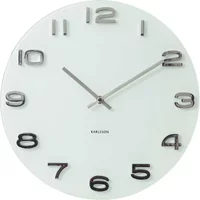 Round glass wall clock Karlsson Vintage