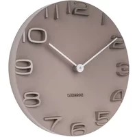 Wall clock with chrome hands Karlsson On The Edge