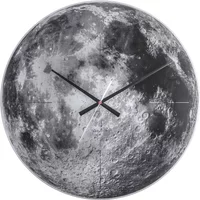 Mirrored glass wall clock Karlsson Moon