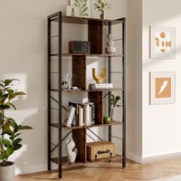 Industrial Style Tier Bookcase Metal Frame