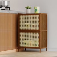 Tier Narrow Bookcase with Doors