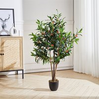 Artificial Olive Tree Decorative Plant in Planter