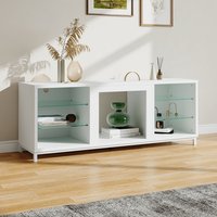 Freestanding TV Stand Entertainment Center with Fireplace