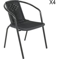 Pcs Garden Dining Chairs with Square Table