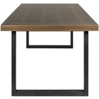 Textured Brass Trim Dining Table