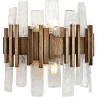 Opulent Textured Glass Wall Lamp