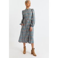 Nayma Art Attack Print Long Sleeve Midi Dress