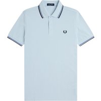 Fred Perry Twin Tipped Polo Shirt - Light Ice