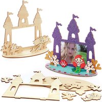 Mermaid Wooden Photo Frame Scene Kits Pack of Assorted Designs, Decoration Craft Kits, Size x