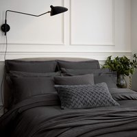 Bedeck of Belfast Fine Linens Mansa Super Kingsize Duvet Cover, Charcoal