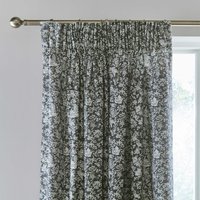 Burleigh x Bedeck of Belfast Regal Peacock Lined Curtains " x ", CharcoalWhite