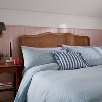 Helena Springfield Secret Garden Gingham Print Super Kingsize Duvet Cover SET, Blue