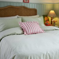 Helena Springfield Secret Garden Gingham Print Single Duvet Cover SET, Green