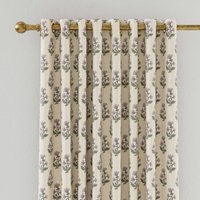 Joules Chamomile Lined Curtains " x ", OatLilac