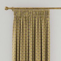 Joules Floral Foulard Lined Curtains " x ", Ochre