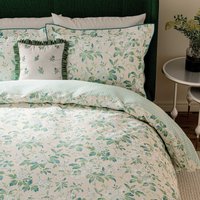 V&A Briar Bloom Double Duvet Cover SET, Green