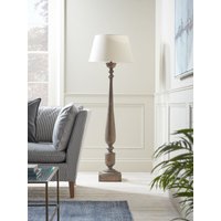 Greywash Turned Floor Lamp