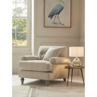 Visby Armchair - Eucalyptus Wide Cotton Stripe