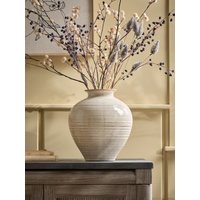 Fluted Brindle Glazed Urn Vase